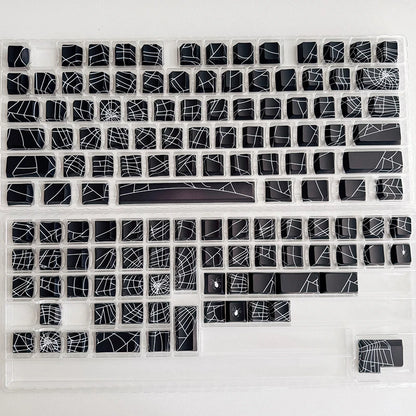 129Key Cool Spider Web Key Cap Switch Game Mechanical Keyboard