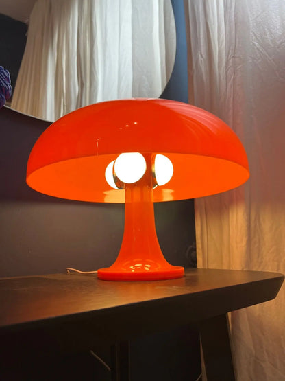 LED Mushroom table lamp minimalist modern bedroom bedside lamp Danish designer orange decorative table lamp