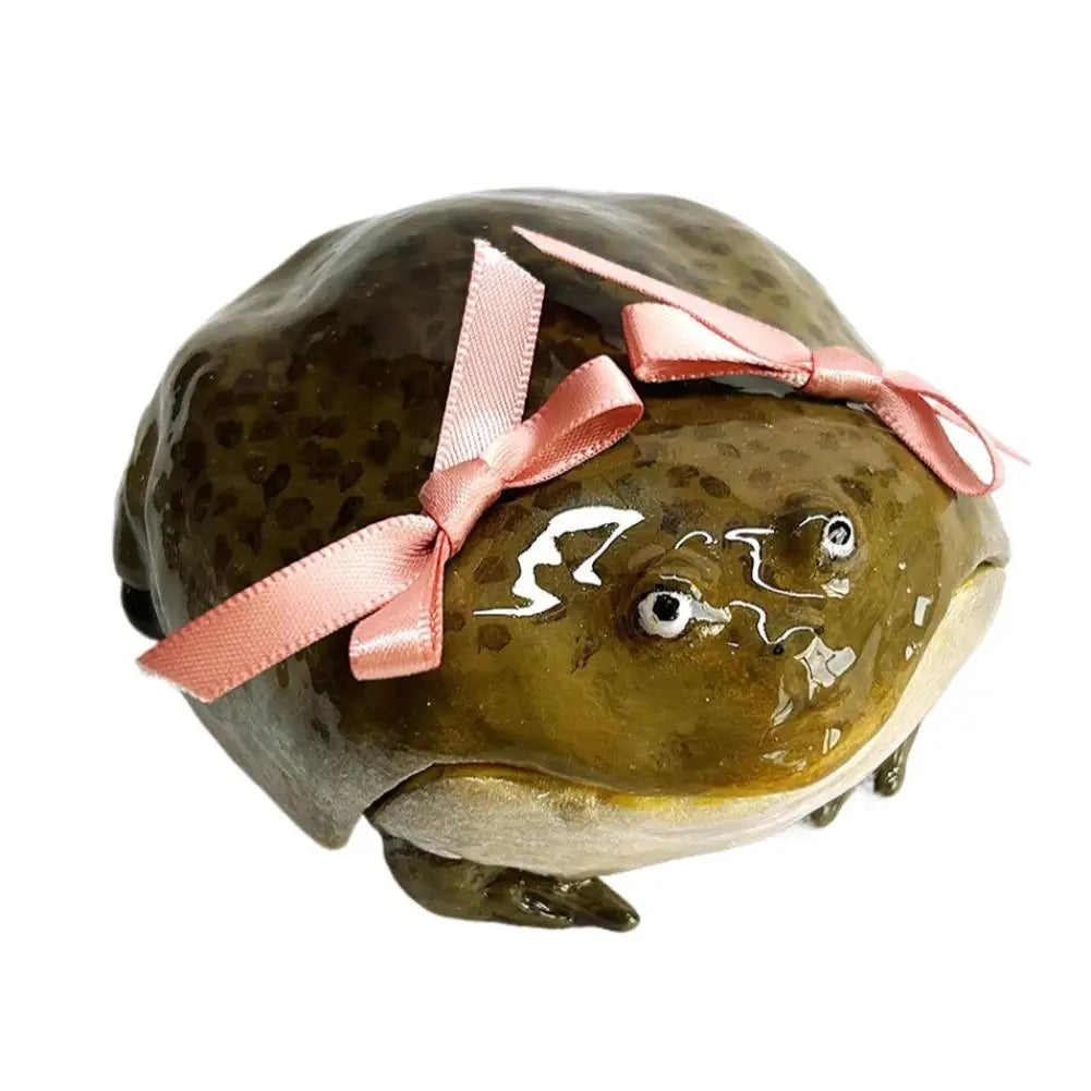 Ugly Frog Creative Handmade Earphone Case for Airpod 4/pro 3 Pink Bow Cute Funny Protective Cover Gift for Friends