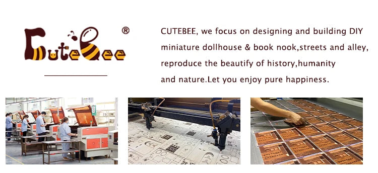 CUTEBEE Antiquity Book Nook Chinese Style Doll House Kit with Touch Light Dust Cover 3D Puzzle Toy Gift Ideas Su Dongpo's Life