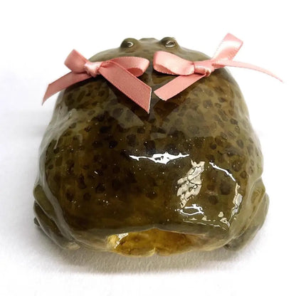 Ugly Frog Creative Handmade Earphone Case for Airpod 4/pro 3 Pink Bow Cute Funny Protective Cover Gift for Friends