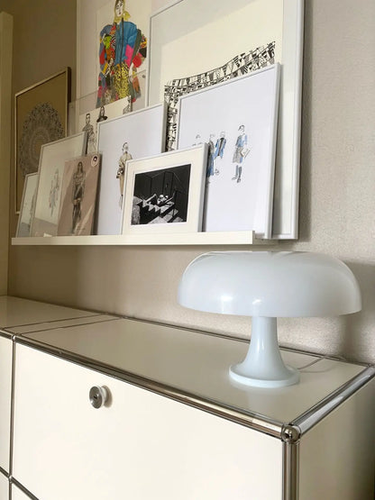 LED Mushroom table lamp minimalist modern bedroom bedside lamp Danish designer orange decorative table lamp